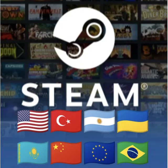 STEAM БАЛАНС США-TR-ARG-UAH-KZT-CNY-EU-IDR