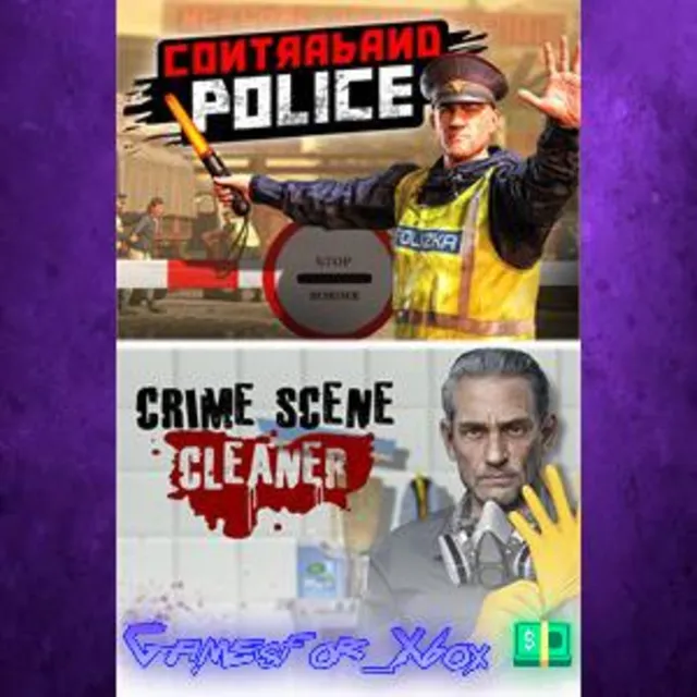 ☀️Contraband Police &amp; Crime Scene Cleaner XBOX