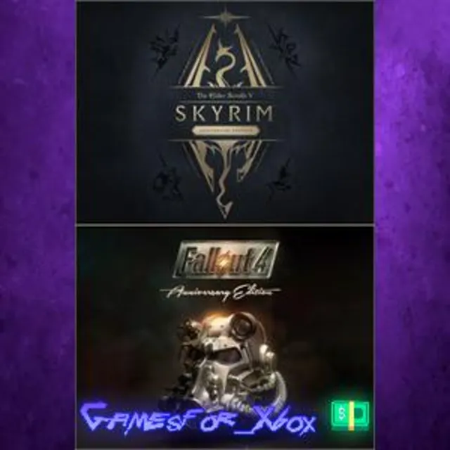 ☀️The Elder Scrolls V Skyrim Anniversary Edition + Fallout 4: Anniversary Editio XBOX