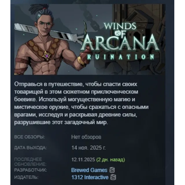 Winds Of Arcana: Ruination АВТОДОСТАВКА STEAM GLOBAL МГНОВЕННО ЛИЦЕНЗИЯ