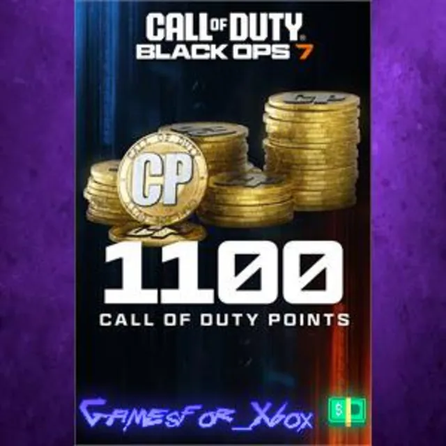 ☀️1,100 Black Ops 7 or Call of Duty Warzone Points XBOX DLC