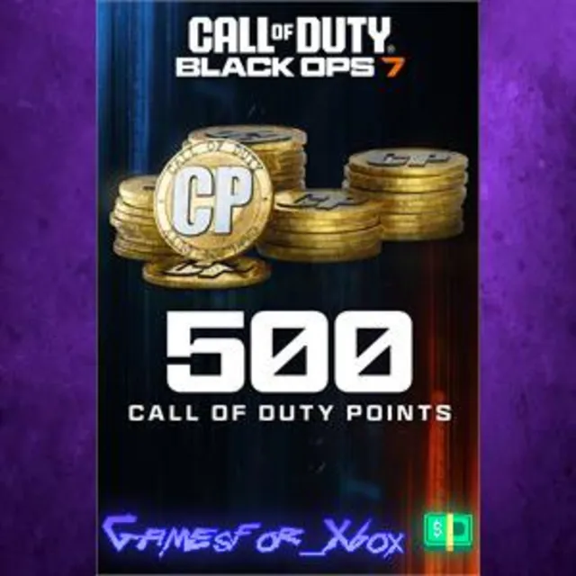 ☀️500 Black Ops 7 or Call of Duty Warzone Points XBOX DLC