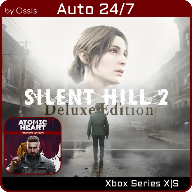 24/7 XBOX SILENT HILL 2 Deluxe, Red Dead Redemption, Atomic Heart
