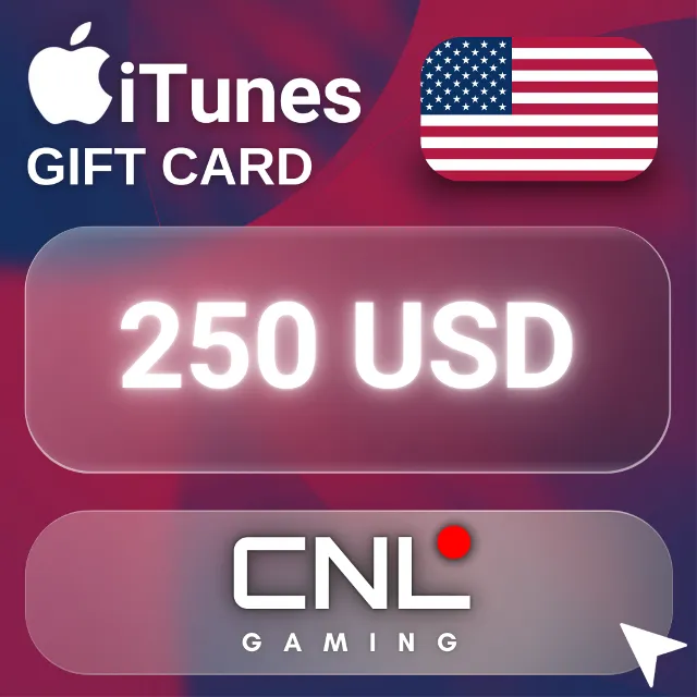 24/7 AUTO | Apple &amp; iTunes 250 долларов США (подарочная карта)