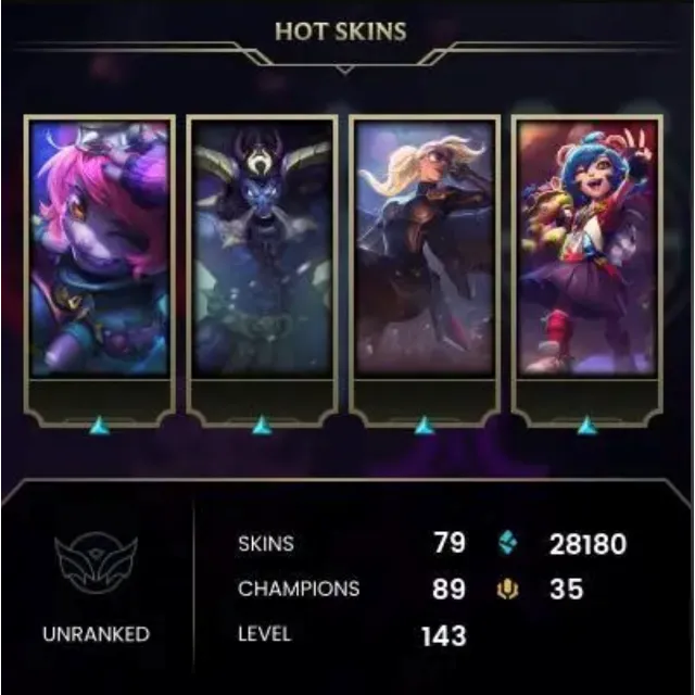 LEAGUE OF LEGENDS💎143 лвл/79 скинов | Полный доступ🎁