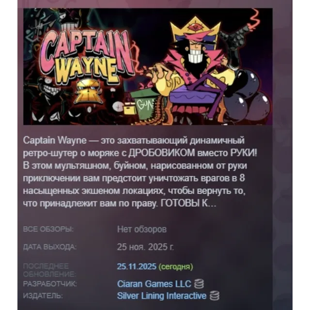 Captain Wayne - Vacation Desperation АВТО АВТОДОСТАВКА STEAM GLOBAL МГНОВЕННО ЛИЦЕНЗИ