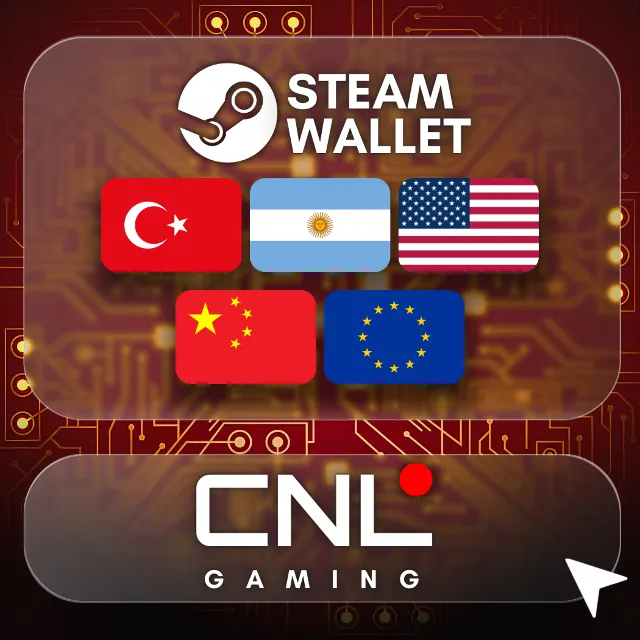 Подарочные карты Steam: Turkey, ARG, USA, China, EU