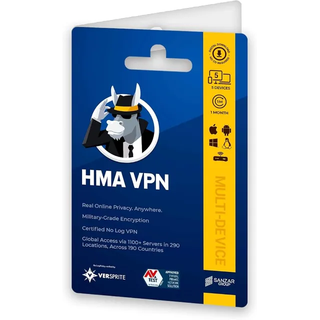 HMA! Pro VPN 1 Month/2 Years Unlimited Devices - GLOBAL