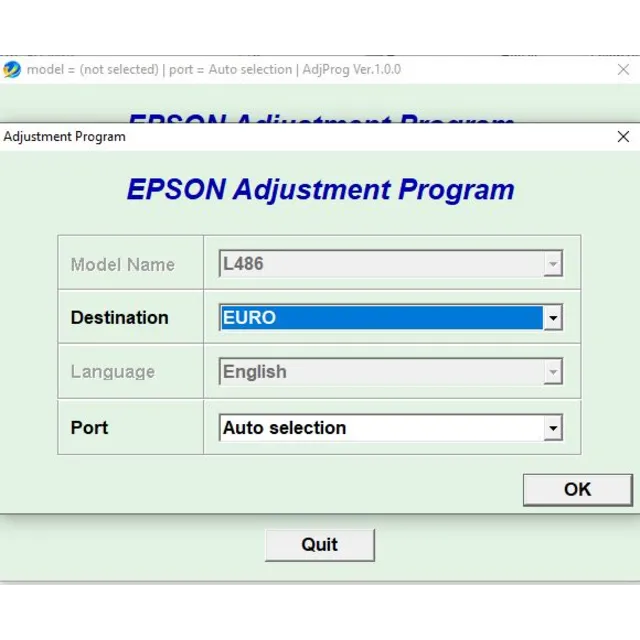 Epson L486 Adjustment Program