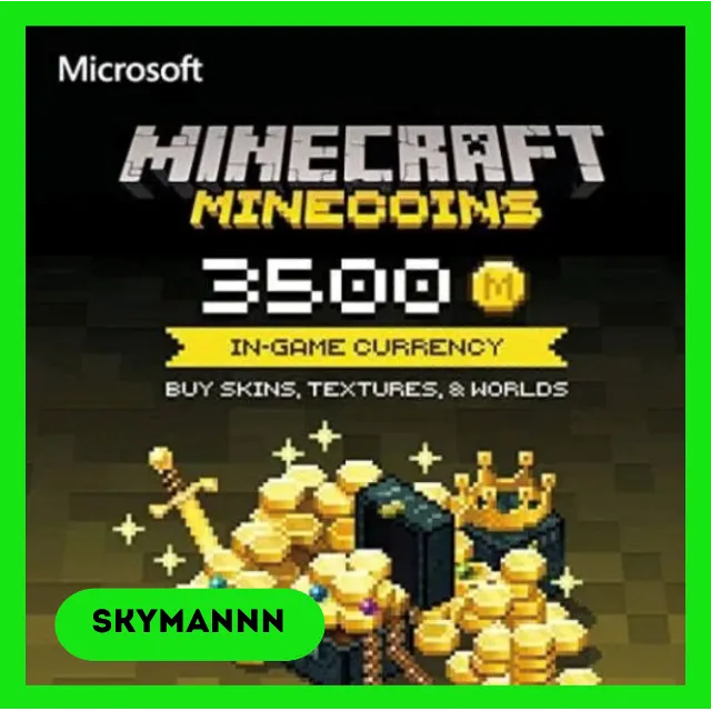 Minecraft Minecoin Pack 3500 Монет Java &amp; Bedrock КЛЮЧ