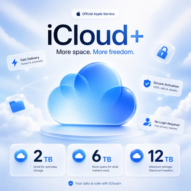 ☁️Активация iCloud+ | 2-6-12 ТБ | 2 месяца | Вход в аккаунт не требуется