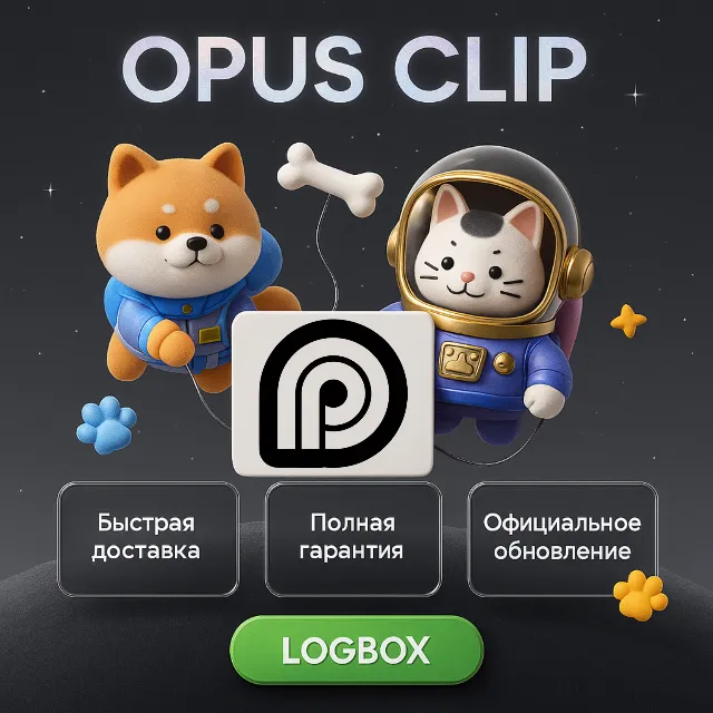 OpusClip – AI Генератор Коротких Видео, 1 месяц