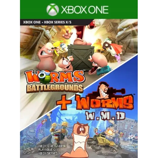 Worms Battlegrounds + Worms W.M.D Xbox  Аренда