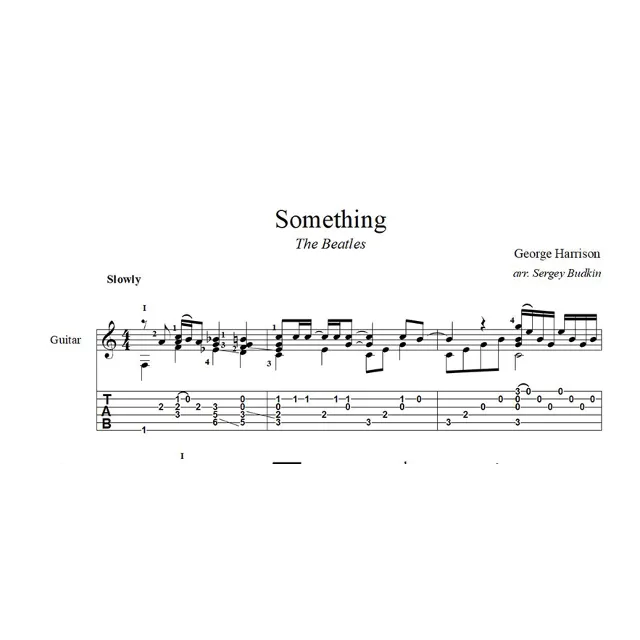 Something (The Beatles) ноты для гитары