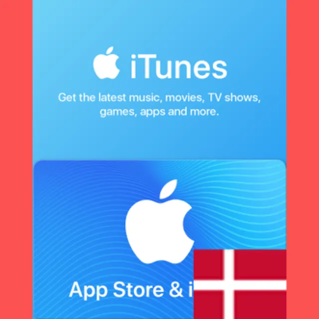 APPLE APP STORE &amp; ITUNES DK 100 DKK ПОДАРОЧНАЯ КАРТА ДАНИЯ