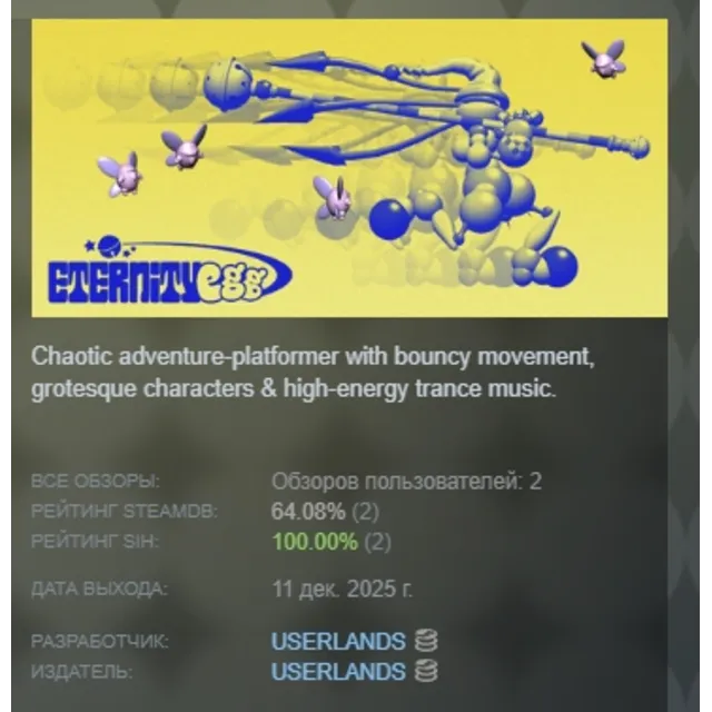 Eternity Egg АВТОДОСТАВКА STEAM GLOBAL МГНОВЕННО ЛИЦЕНЗИЯ