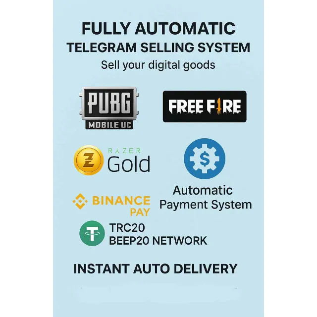 Telegram Auto-Selling System for Digital Goods