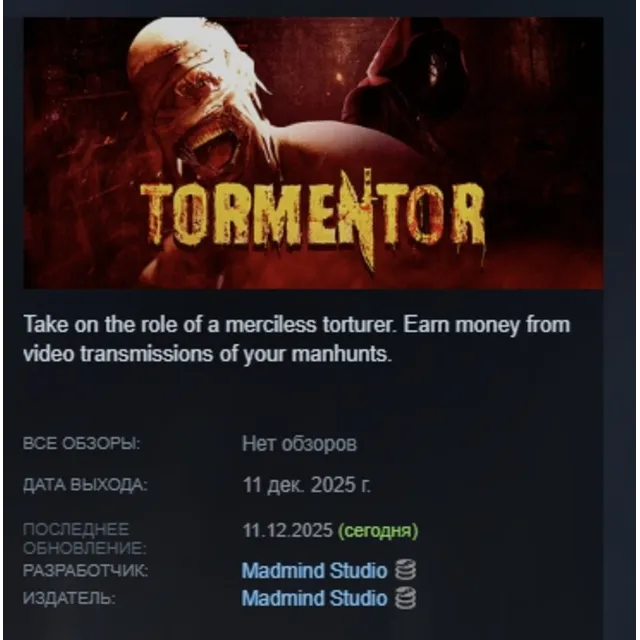 TORMENTOR АВТОДОСТАВКА STEAM GLOBAL МГНОВЕННО ЛИЦЕНЗИЯ