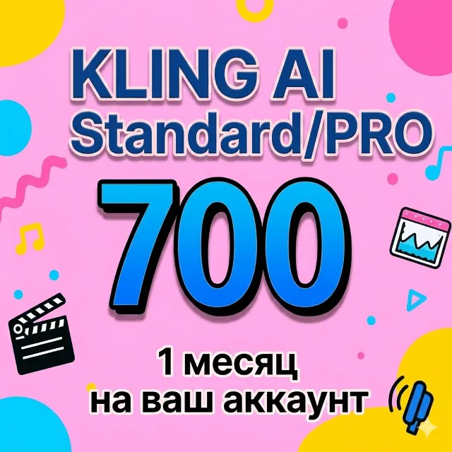 Kling AI Подписка Standard/Pro 1 месяц
