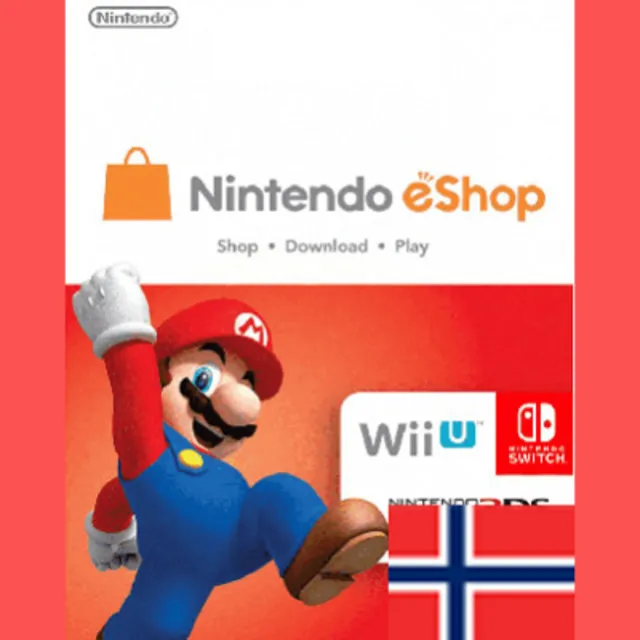 NINTENDO SWITCH 3M NO КАРТА ПОПОЛНЕНИЯ НОРВЕГИЯ КОД
