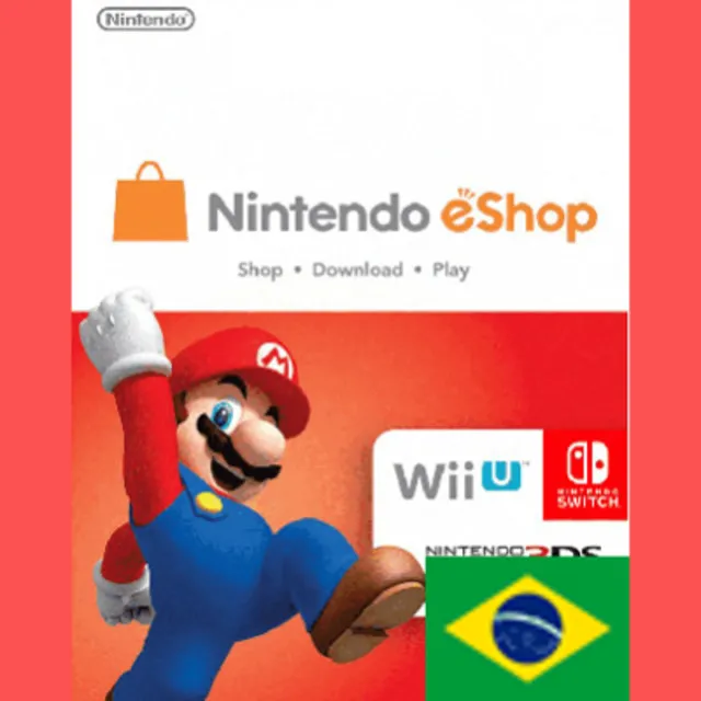 NINTENDO SWITCH 3M BR 40 BRL КАРТА ПОПОЛНЕНИЯ БРАЗИЛИЯ