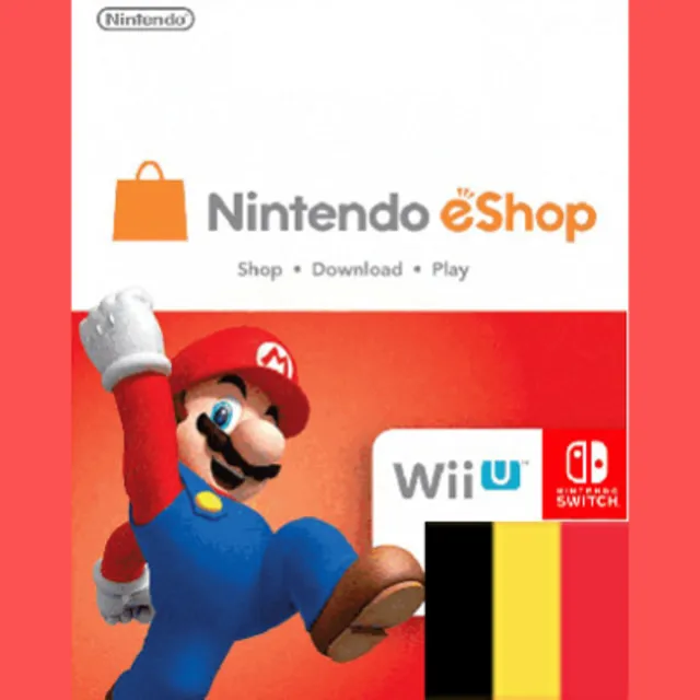 NINTENDO BE 75 EUR КАРТА ПОПОЛНЕНИЯ БЕЛЬГИЯ КОД АВТО