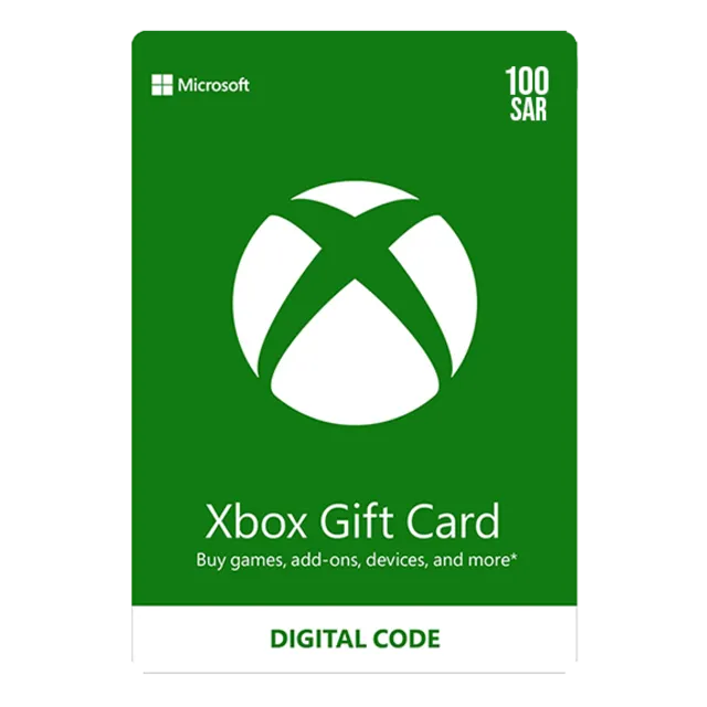 XBOX GIFT CARD 100SAR SAUDI ARABIA INSTANT KEY SENDING