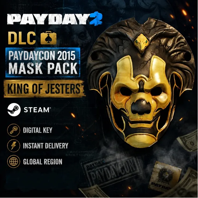 PAYDAY 2: PAYDAYCON 2015 Mask Pack (King of Jesters)