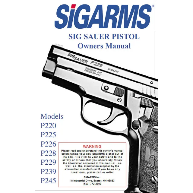 Пистолет Sig Sauer Полное Руководство