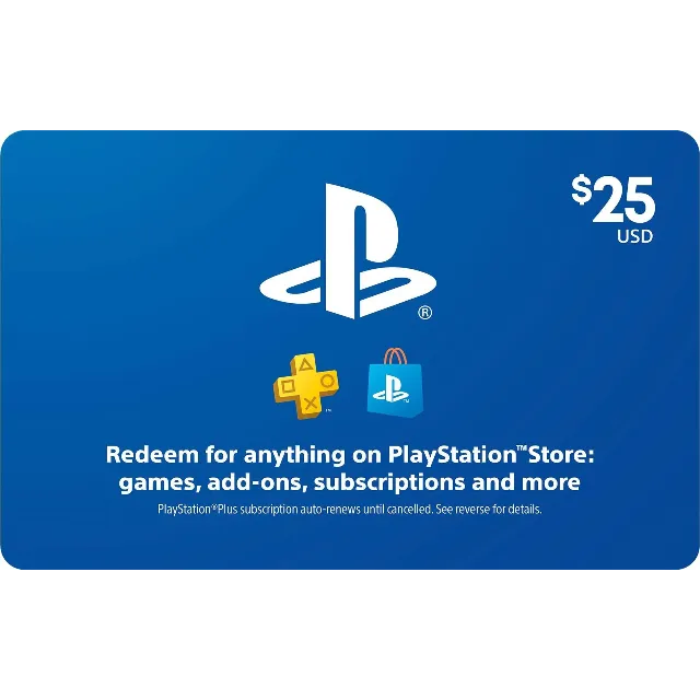 PlayStation Card (PSN) 25$ USA INSTANT KEY SENDING