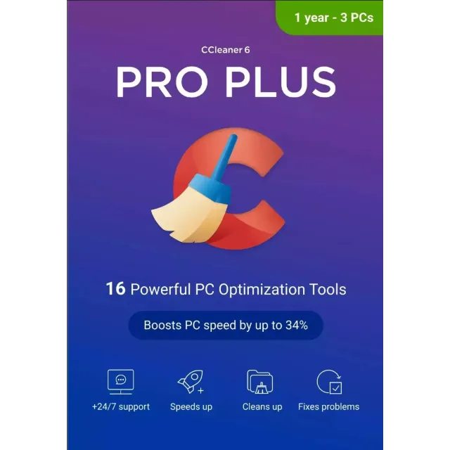 Ccleaner professional plus Key 2025 1 year 1 Devices
