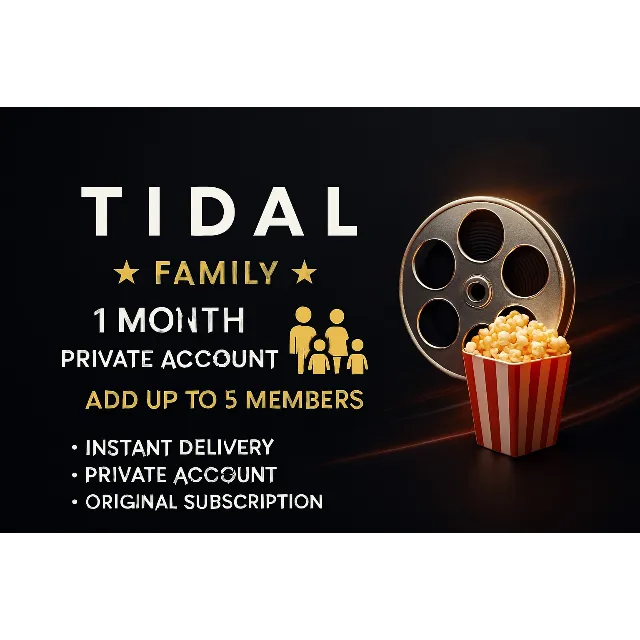 🎵🔥Семейный⭐ аккаунт Tidal на 1⭐ месяц (приватный)💥💯