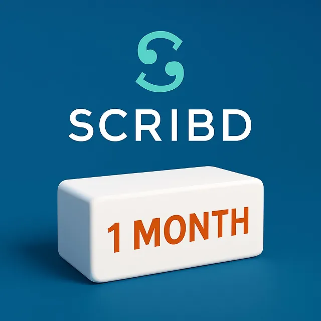 🔥⭐SCRIBD PREMIUM1 МЕСЯЦА⏳★ЛИЧНЫЙ АККАУНТ★ГАРАНТИЯ★💥💯