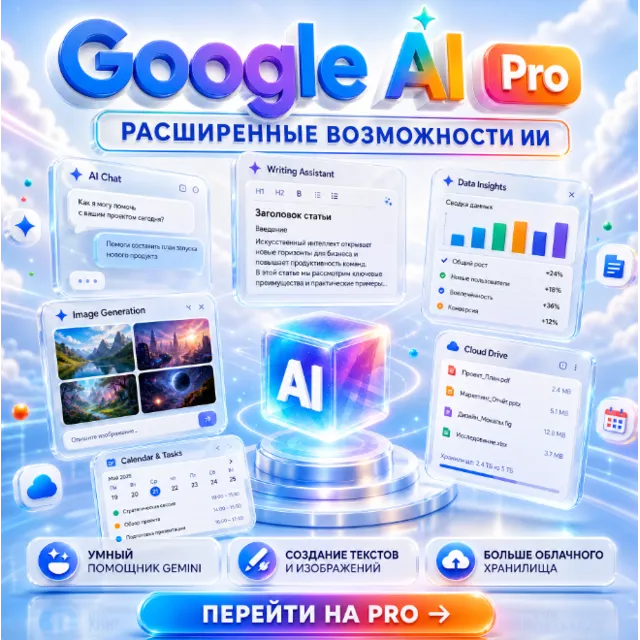 Google AI Pro (Близнецы 3) Nano Banana Pro【Veo 3】