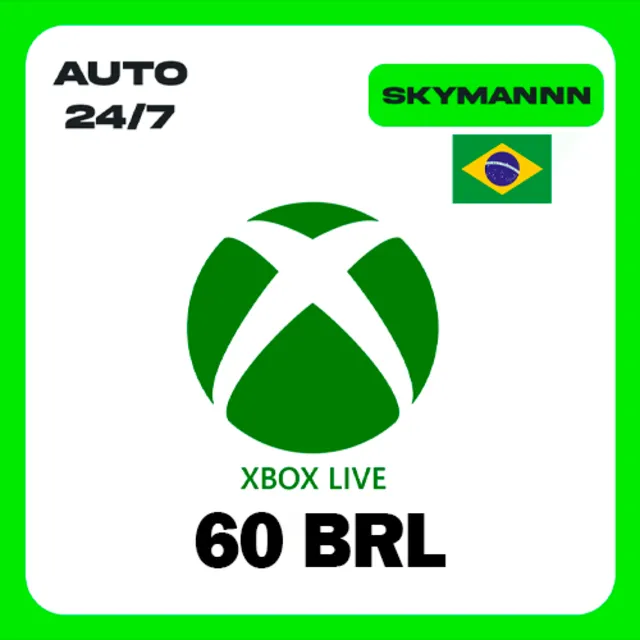 XBOX LIVE 60 BRL БРАЗИЛИЯ КАРТА ПОПОЛНЕНИЯ АВТО 24/7