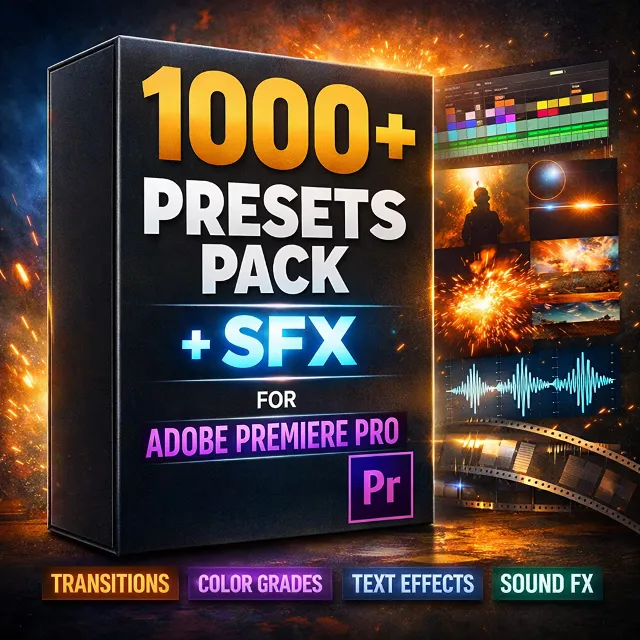 1000+ Presets Pack + SFX for Adobe Premiere Pro