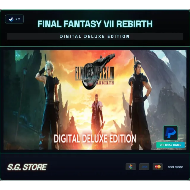💛 FINAL FANTASY VII 7 REBIRTH Digital Deluxe Edition Steam Offline