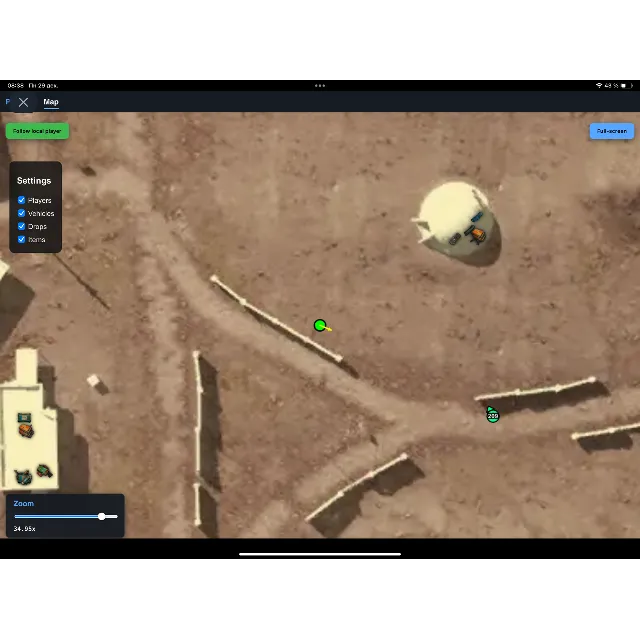 Рабочий Web Radar Arcane для игры PUBG