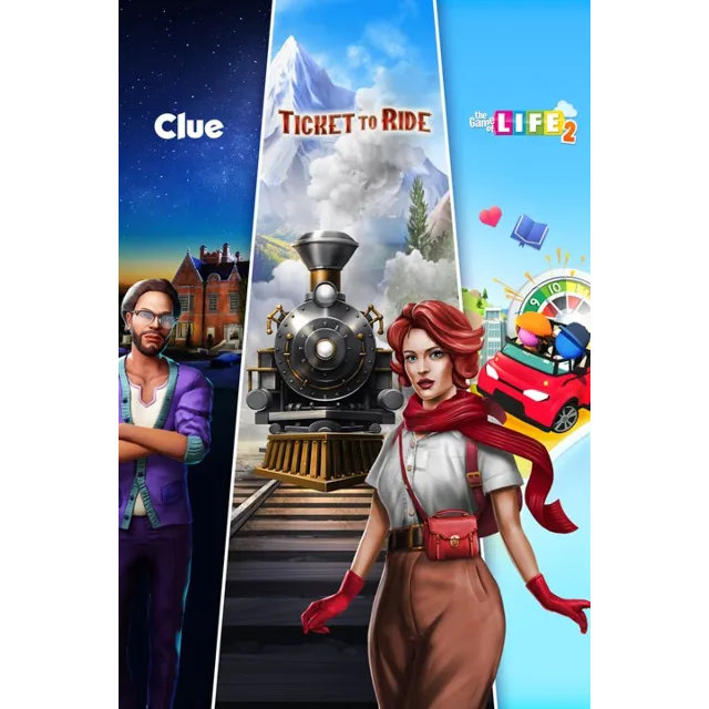 ✅ Ticket to Ride®, Clue and The Game of Life 2 – C Xbox