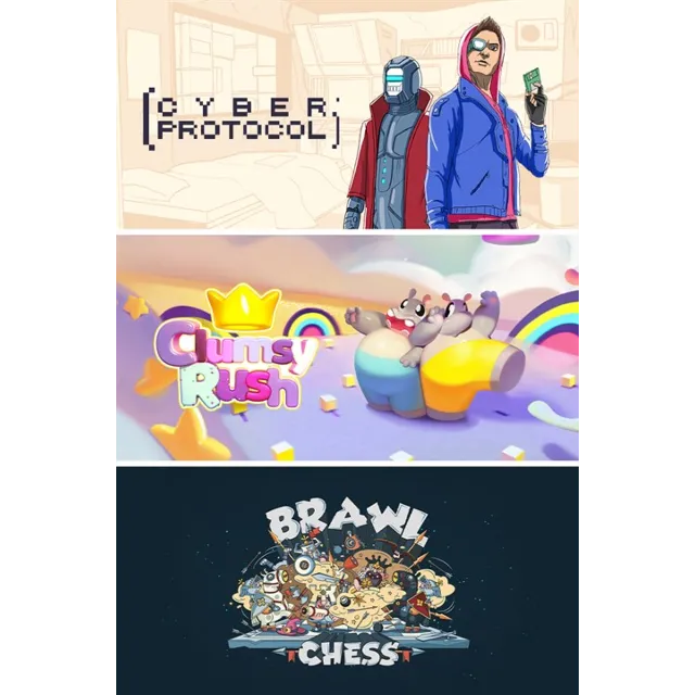 ✅ Cyber Protocol + Clumsy Rush + Brawl Chess Xbox