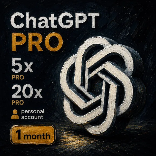 ChatGPT  PRO 5x/PRO 20x | 1 месяц | Лучшая цена! GPT