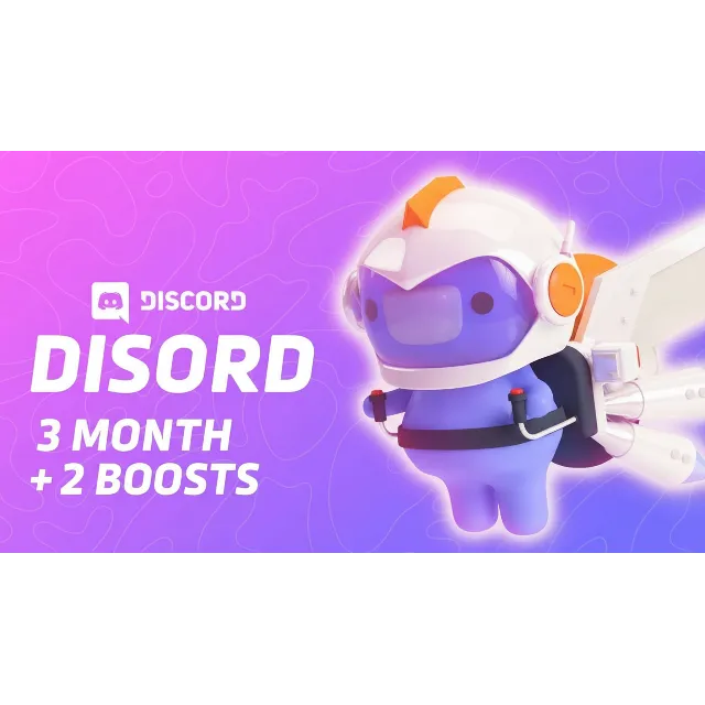 Discord Nitro - 3 МЕСЯЦА TRIAL +2 БУСТА
