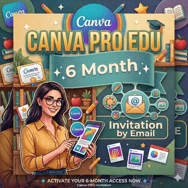 Canva PRO Edu | Пожизненное использование | Приглашение по электронной почте | AI