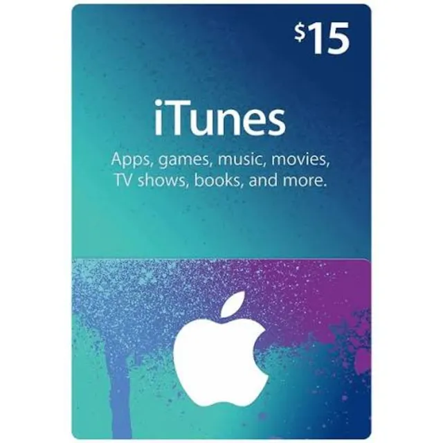 Apple iTunes Gift card $15 - USA - Instant Delivery