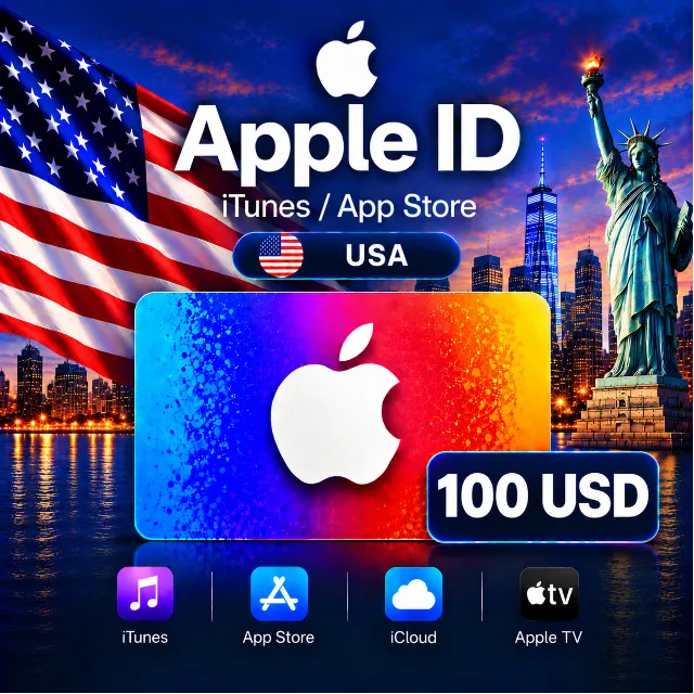 iTunes &amp; App Store Подарочная карта — 100 USD (USA)