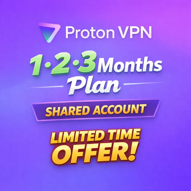 Proton VPN Plus - тарифный план на 1/2/3 месяца