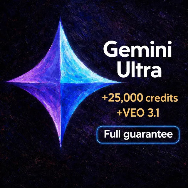 Gemini AI Ultra | Антигравити | 1 месяц подписка 25к-45к кредитов | Гарантия 1 месяц