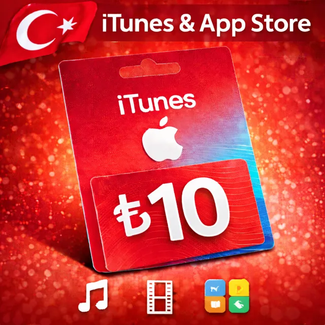 iTunes &amp; App Store Подарочная карта — 10 TRY (TR)