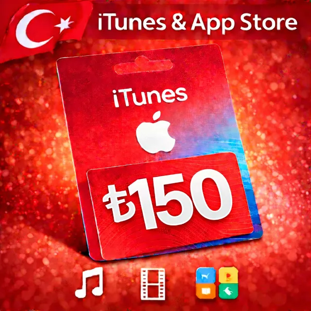 iTunes &amp; App Store Подарочная карта — 150 TRY (TR)