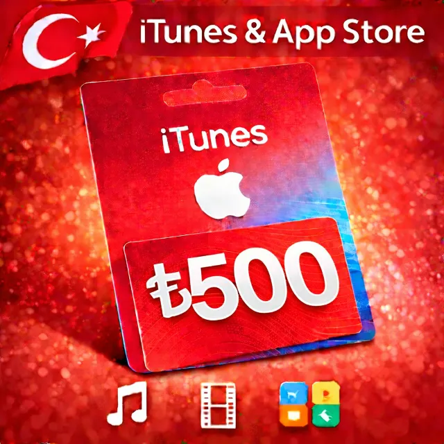 iTunes &amp; App Store Подарочная карта — 500 TRY (TR)